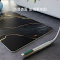 Hard diatom mud absorbent floor mat bathroom door anti-slip mat home toilet diatomaceous earth entrance mat toilet foot mat. 
