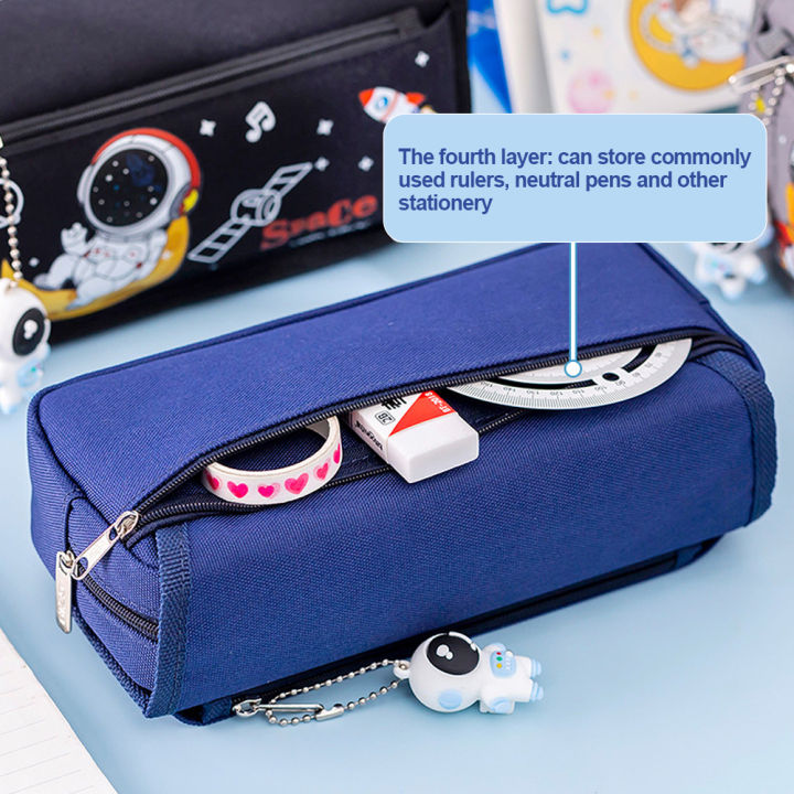 New%20F%20pace%20Atronaut%20Pencil%20Cae%20Large%20Capacity%20Kid%20tationery%20Bag%20chool%20tuden%20Cartoon%20Canva%20Pencil%20Bag%20-%20Image%205