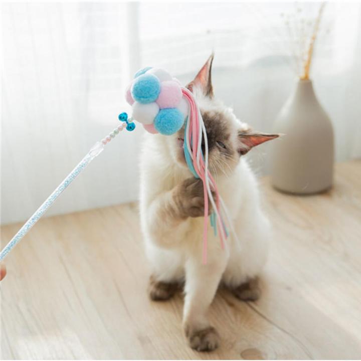 Kittens Teeth Bells Feathers Fighting Cat Sticks Toys