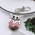 New Flip Korean Style Owl Necklace Pocket Watch Children's Watch Keychain Cartoon Pocket Watch Primary and Secondary School Students Men's Watch. 