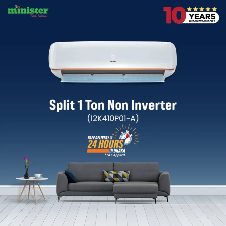 MINISTER 1 TON NON INVERTER (12K410P01-A) with Free Delivery