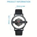 1pc men tamhollow design see through watch unisex casual fashion simple men's watch.