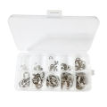 120PCS Stainless E Shape Clip Circlip Pin Retaining Snap R-ing Assorted Kit 1.5mm-10mm Portable.