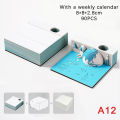 【Wireless】 3D Sticky Notes Creative Hand-tear Paper Carving Craft Home Office Desktop Decor Layor.