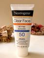 Original USA made Neutrogena clear Face oil free Sunscreen spf 50 88 ml.