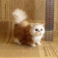 Cute Simulation Cat Plush Toys Soft stuffed Kitten Model Cat Realist Animals For kids girls Birthday Valentine's Day Gift.