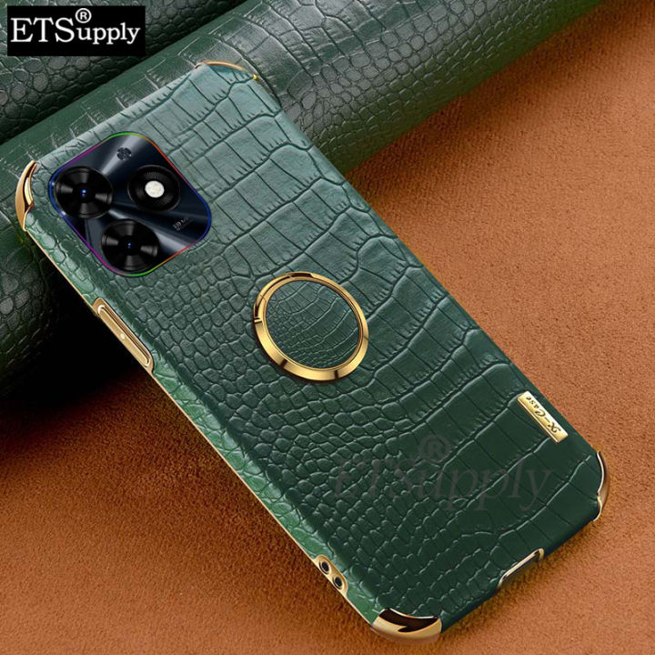 Phone%20case%20Tecno%20POP%208Pro%20Soft%20Case%20Crocodile%20Pattern%20Texture%20Leather%20Handphone%20Shockproof%20adsorb%20Ring%20Back%20cover%20Tecno%20POP%208%20Pro%20case%20-%20Image%205