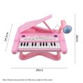 DJ201 25-Key Electronic Keyboard: Mini Musical Instrument with Rotatable Microphone. 