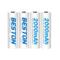 Beston AAA/AA 400mAh 4PCS Lithium Rechargeable Battery 1.5V (Type-C Port). 