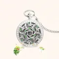 Students watch watch retro flip large dial green flower series genuine the moment. 