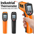 Non-contact Handheld Infrared Industrial Thermometer -50-400°C IR Laser Sensor Temperature Detector (No Battery). 