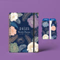 Coil-Bound Academic Planner Dated Layout A5 Size Hardcover Weekly Monthly Planners 2024-2025 Planner for Student Use Professional Organization Academic Tracking  Planning Personal Journaling. 