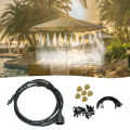 Migeet 40FT Misting Cooling System Outdoor Misting Line Cooling Watering Sprayer Kit DIY Saving Water Misting Equipment Set for Garden Greenhouse Flower Patio Lawn. 