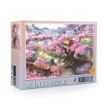 Mini Jigsaw Puzzle 1000 Pieces for Adults Kids Sakura Villa Puzzles Toy Family Game Famous World Oil Painting Home Decoration. 