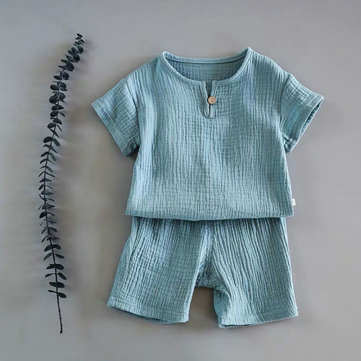 1%20to%208%20Years%202PCS/Set%20Boys%20Girls%20Clothing%20Sets%202022%20Summer%20Baby%20Girls%20Clothes%20Cotton%20And%20Linen%20Retro%20Kids%20Children%20Clothes%20Suits%20-%20Image%207