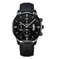 Sleek Minimalist Watch For Mens Fashion Leather Strap Dial Men's Analog Quartz Watch Gift Luxury Men Mechanical Wristwatches.