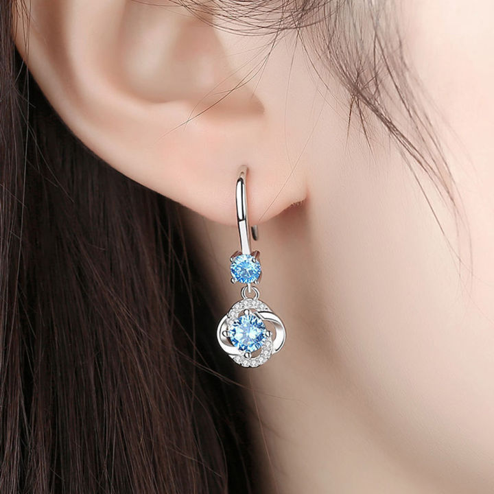 BloomHD%20Korean%20Trendy%20Boho%20Female%20Crystal%20Pink%20Blue%20White%20Drop%20Earrings%20Fashion%20925%20Silver%20Zircon%20Stone%20Earrings%20Small%20Round%20Dangle%20Earrings%20For%20Women%20-%20Image%203