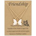 Best Friend Butterfly Necklace for Women Friendship Necklace Animal Card Clavicle Chain Pendant Mother Day Gift Designer Jewelry.