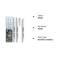 Sakura Gelly Roll Pen White Fine Medium Bold 3 Pen Set.