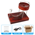 2X Kinetic Art Movement Machine Kinetic Art Motion Inertial Jumping Table Toy Wood Grain. 