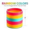 Rainbow Spring Toy - 6 Inch Giant Magic Spring Toys for Kids, A Huge Classic Novelty Toy for Boys and Girls-1pcs. 