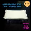 Aluminum Foil Food Container Box 660 ml, 0.5 kg to 1 kg Storage, Pack of 30 Pcs. 