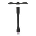 Creative USB Fan Flexible Portable Mini Fan USB LED Light Lamp For Power Bank Notebook Computer Summer Gadget.