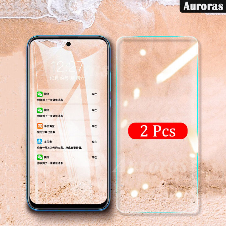 2Pieces for Itel RS4 Screen Protector Tempered Glass Clear Transparent Full Screen Glass Film for itel RS4 Casing Cover No Black Edges