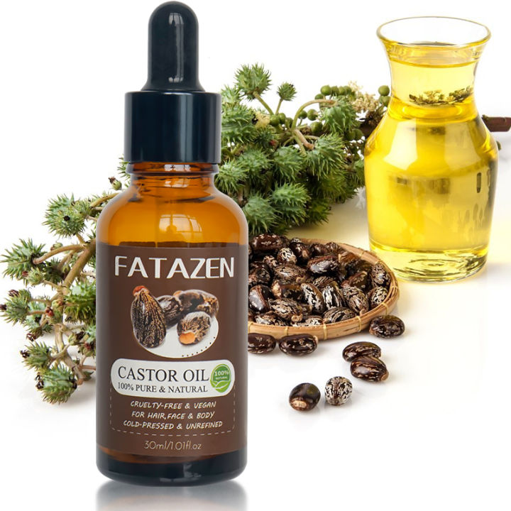 All-Purpose Castor Oil: Natural Organic Beard Care, Strengthening, and Hair Repair Treatment-FATAZEN