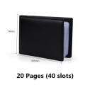 Leather Card holder  40 120 180 240 300 card position organizer ID card Business card album for Office use Travel accessory Business professionals Personal collection Gift option. 