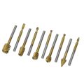 【Lejia】1/8 Routing Router Drill Bits Set Carbide Rotary Tools Wood Stone Metal Root Carving Milling Cutter.