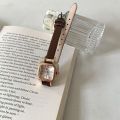 【Hengli jewelry story】Nonoan   Vintage Small Sugar Cube Watch for Women, Simple and Elegant, Versatile Strap, Compact and Exquisite, Artistic. 