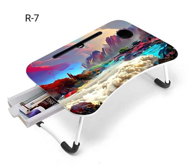 premium quality waterproof foldable laptop table and kids reading table With print