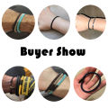 2024 New Minimalist Rope Bracelet Unisex Stainless Steel Snap Fastener Lucky Red Thread Braslet Gift For Lovers Pulsera Macrame.