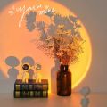 LED Astronaut Sunset Light Rainbow Projection Night Light USB Charging Touch Control for Bedroom and Game Room Decoration.