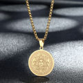 Alien Dainty Mythology Medusa Gorgon Necklace Women Men Ancient Greek Symbol Jewelry Stainless Steel Pagan Necklace Gift.
