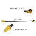 BEVOTOP 2pcs IPEX Cable uFL/u.FL/IPX/IPEX-1 Female to SMA Female WIFI Antenna RF Cable RF1.13/RG178 Pigtail Extension.