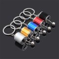 Car Gear Box Keychain Imitation 6 Speed Manual Car Styling Key rings.