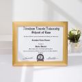 Diploma Frame 8.5x11 Certificate File Display Stand PVC Picture frame. 