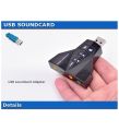 USB Sound Card Audio 3D Sound Card External Adapter. 