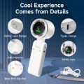 Turbo Fan Portable Mini Fan 5 Speed Rechargeable Folding Handheld Fan. 