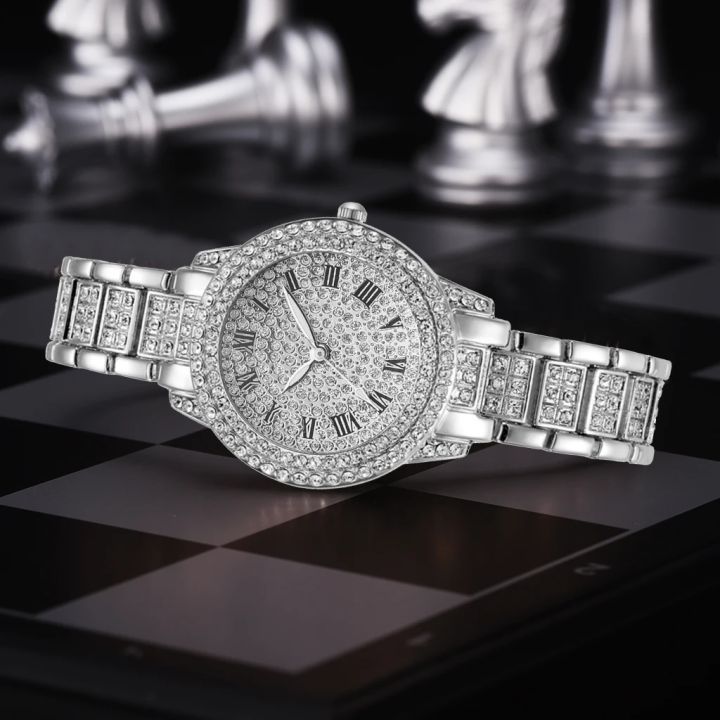 Luxury Rhinestone Ladies Watch Gypsophila Quartz Watches Crystal Watch Digtal Clock Wrist Watches