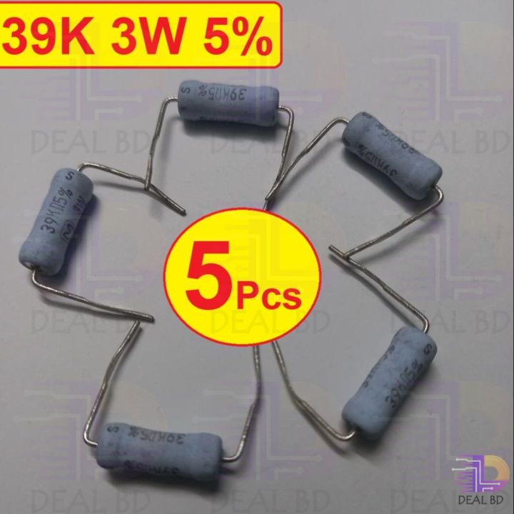 5Pcs%203W%2039K%20Ohm%20Resistor%20Metal%20Oxide%20Film%20Resistors%20Flameproof%20Power%203%20Watt%2039K%20Ohm%20Metal%20Oxide%20Resistors%205%25%20Tolerance%20Passive%20Components%20-%20Image%202