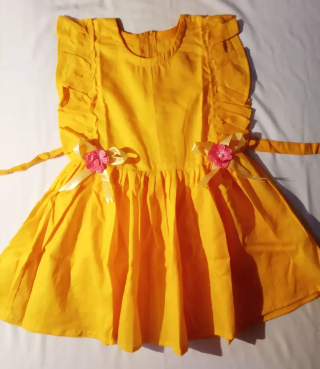 Baby%20girls%20fashionable%20cotton%20%20dress%20for%201%20to%207%20years%20babies%20-%20Image%203