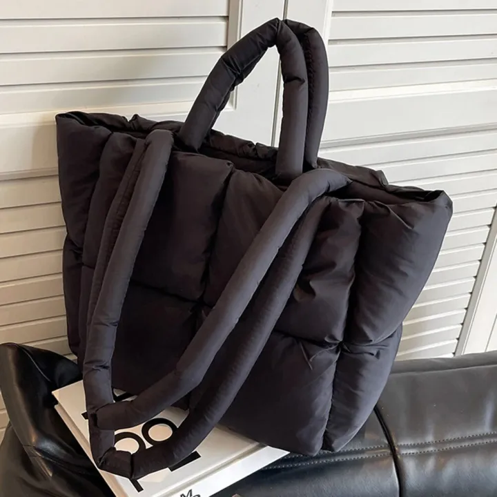 Quilted%20Puffer%20Tote%20Bag%20for%20Women%20Cotton%20Down%20Padded%20Shoulder%20Bag%20Winter%20Puffy%20Shopper%20Top%20Handle%20Bag%20Large%20Handbag%20Purse%202023%20-%20Image%207