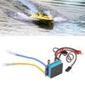 RC Boat ESC, Integrated Design 2 Way 3 Operation Modes Brushed ESC for General Ship Model. 
