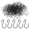 120Pcs S-Shaped Hook Small S-Shaped Hook Metal for MINI Decorative Hook for Crafts (Black). 