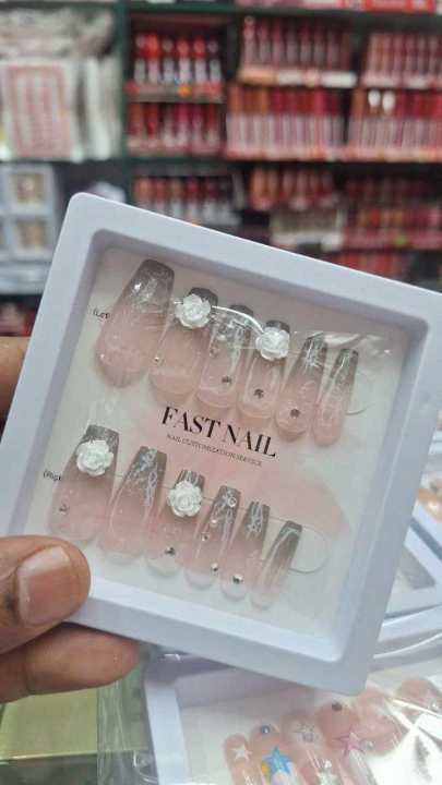 12%20Pec%20Cute%20Fashionable%20False%20Nails%20With%201%20nail%20filler%201%20alcohol%20pad%201%20glue%20sticker%20sheet%20-%20Image%206