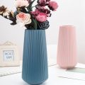 Nordic Style Plastic Vase Dried Flower Arrangement Pot Holder Home Office Decor Modern Flower Vase,Green. 