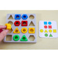 New Kids Geometric Shape Color Matching Puzzle Baby Montessori Educational Learning Toys For Children Interactive Battle Game. 